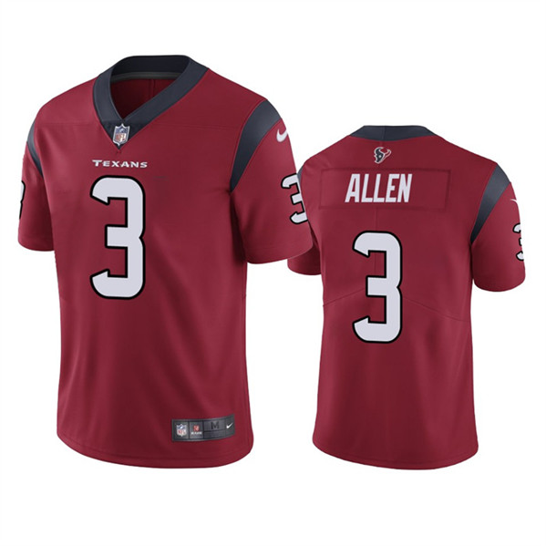 Houston Texans #3 Kyle Allen Red Vapor Untouchable Limited Stitched Jersey - Zenithce