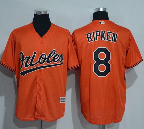Orioles #8 Cal Ripken Orange New Cool Base Stitched Jersey - Zenithce