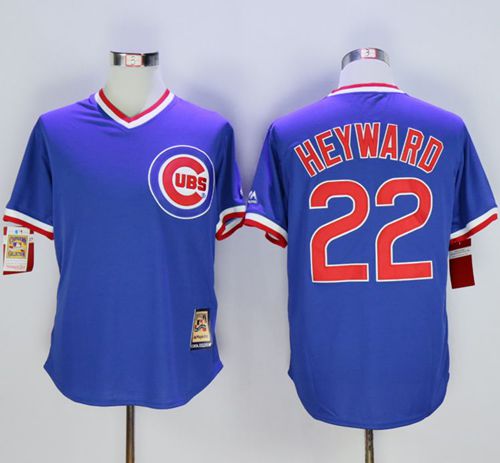 Cubs #22 Jason Heyward Blue Cooperstown Stitched Jersey - Zenithce