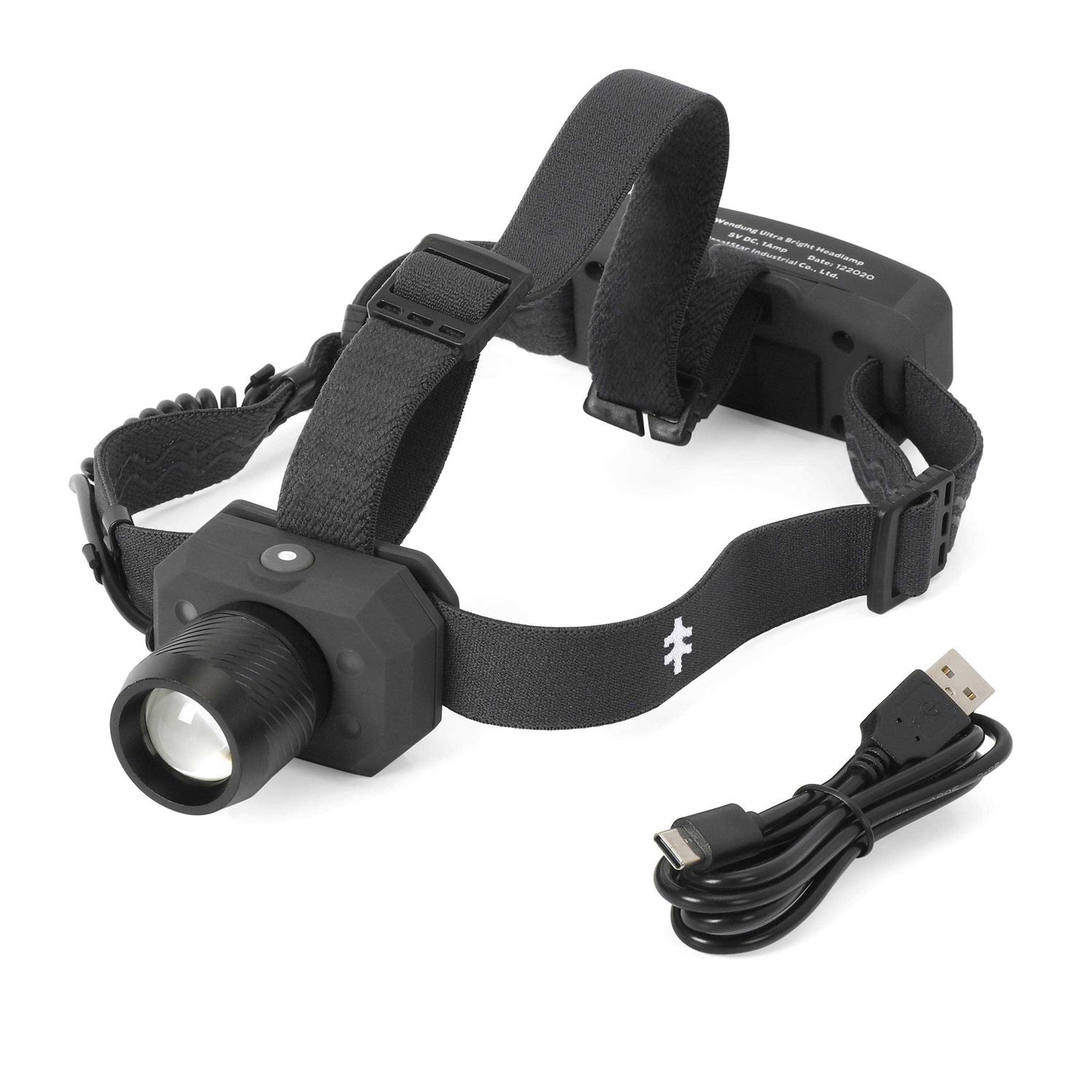 Swiss Tech 6500 Lumen LED Flashlight Rechargeable Dual Power Aa/usb with Charging Bank - Zenithce