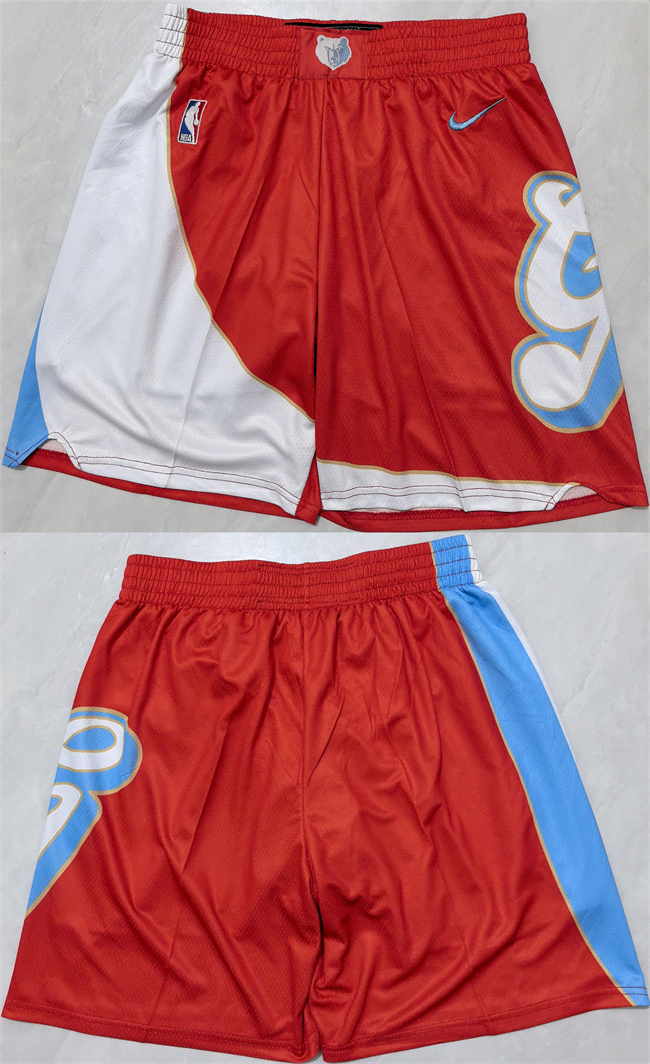Memphis Grizzlies Red City Edition Shorts (Run Small) - Zenithce