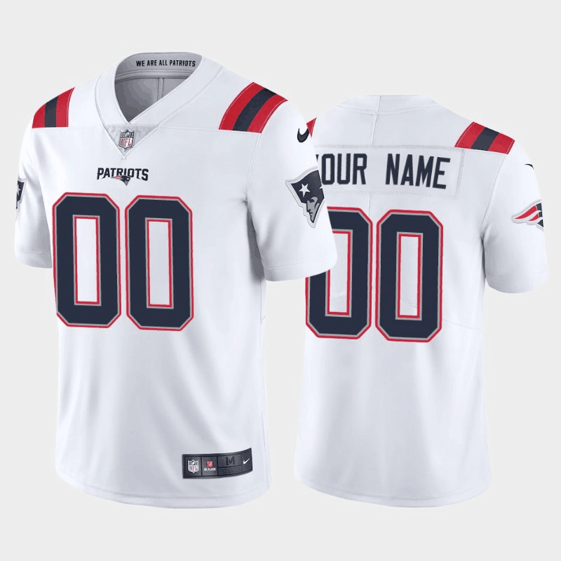 New England Patriots New White Customized Vapor Untouchable Limited Stitched Jersey - Zenithce