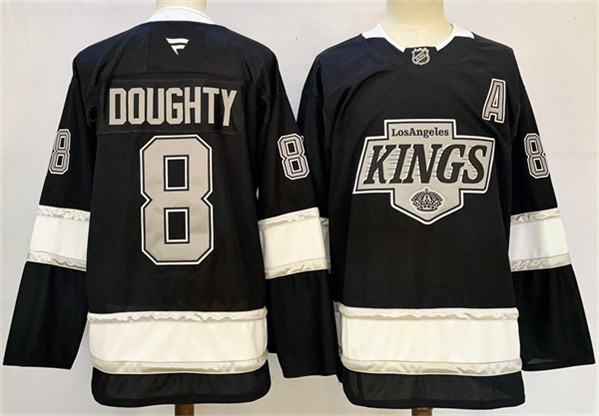 Los Angeles Kings #8 Drew Doughty Black 2024-25 Home Stitched Jersey - Zenithce