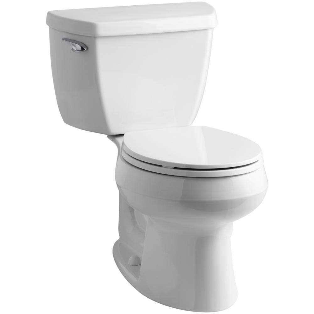 KOHLER Wellworth Classic Complete Solution 2-Piece 1.28 GPF Single Flush Round Toilet - Zenithce