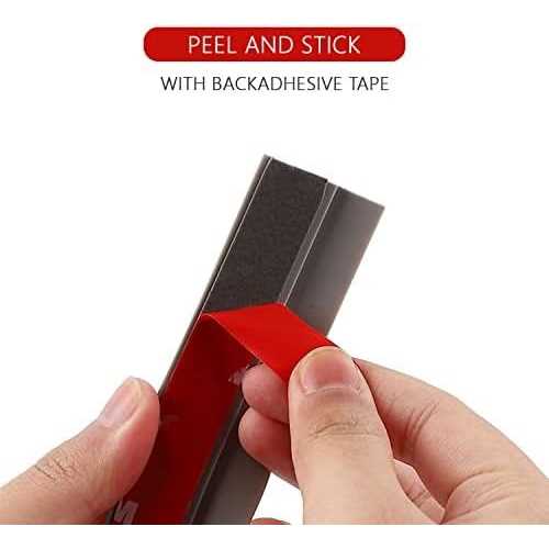 DAILISEN Vinyl Self Adhesive Overlap Threshold Reducer,Flooring Tile Laminate Border Transition Strip,Flat Carpet Rug Edging Strips - Zenithce