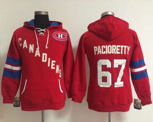 Montreal Canadiens #67 Max Pacioretty Red Women's Old Time Heidi NHL Hoodie - Zenithce