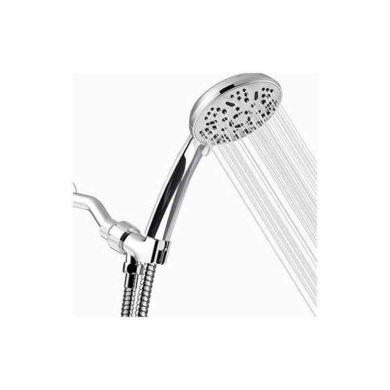 Shower Head Holder Strong Adhesive Adjustable Handheld Shower Wand Holder No Drilling Wall Mount Bracket - Zenithce
