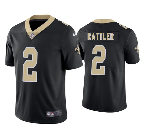 New Orleans Saints #2 Spencer Rattler Black 2025 Vapor Limited Stitched Jersey - Zenithce