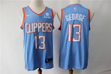Clippers 13 Paul George Blue City Edition Swingman Jersey - Zenithce