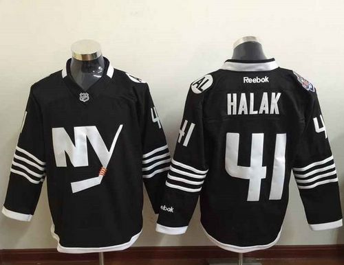 Islanders #41 Jaroslav Halak Black Alternate Stitched Jersey - Zenithce