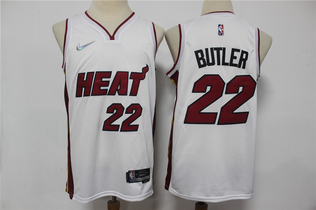Miami Heat #22 Jimmy Butler White 75th Anniversary Diamond 2021 Stitched Jersey - Zenithce