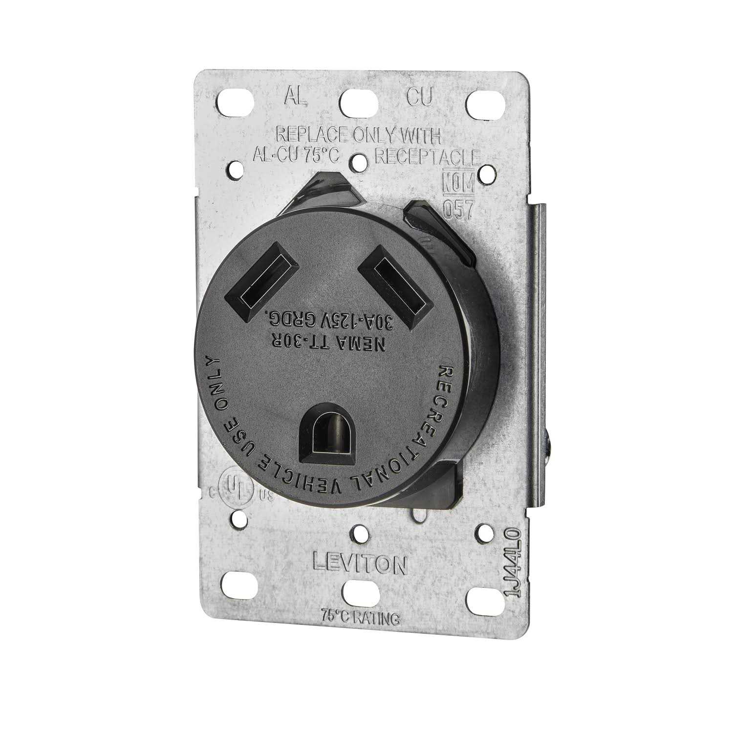 Leviton 7090-M Aluminum Medium Base Turn Knob Socket - Zenithce