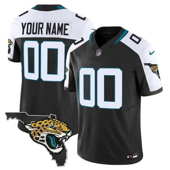Jacksonville Jaguars Custom Black Alternate 2025 F.U.S.E. Florida Patch Vapor Untouchable Limited Stitched Jersey - Zenithce