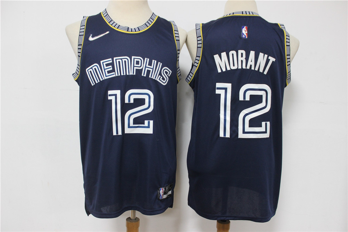 Memphis Grizzlies #12 Ja Morant Black Diamond 2022 City Edition Swingman Stitched Jersey - Zenithce