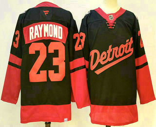 Detroit Red Wings #23 Lucas Raymond Black 2025 Stadium Series Stitched Jersey - Zenithce