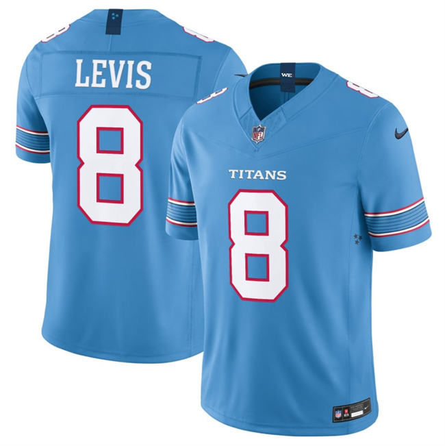 Tennessee Titans #8 Will Levis Light Blue 2026 F.U.S.E. Vapor Limited Stitched Jersey - Zenithce