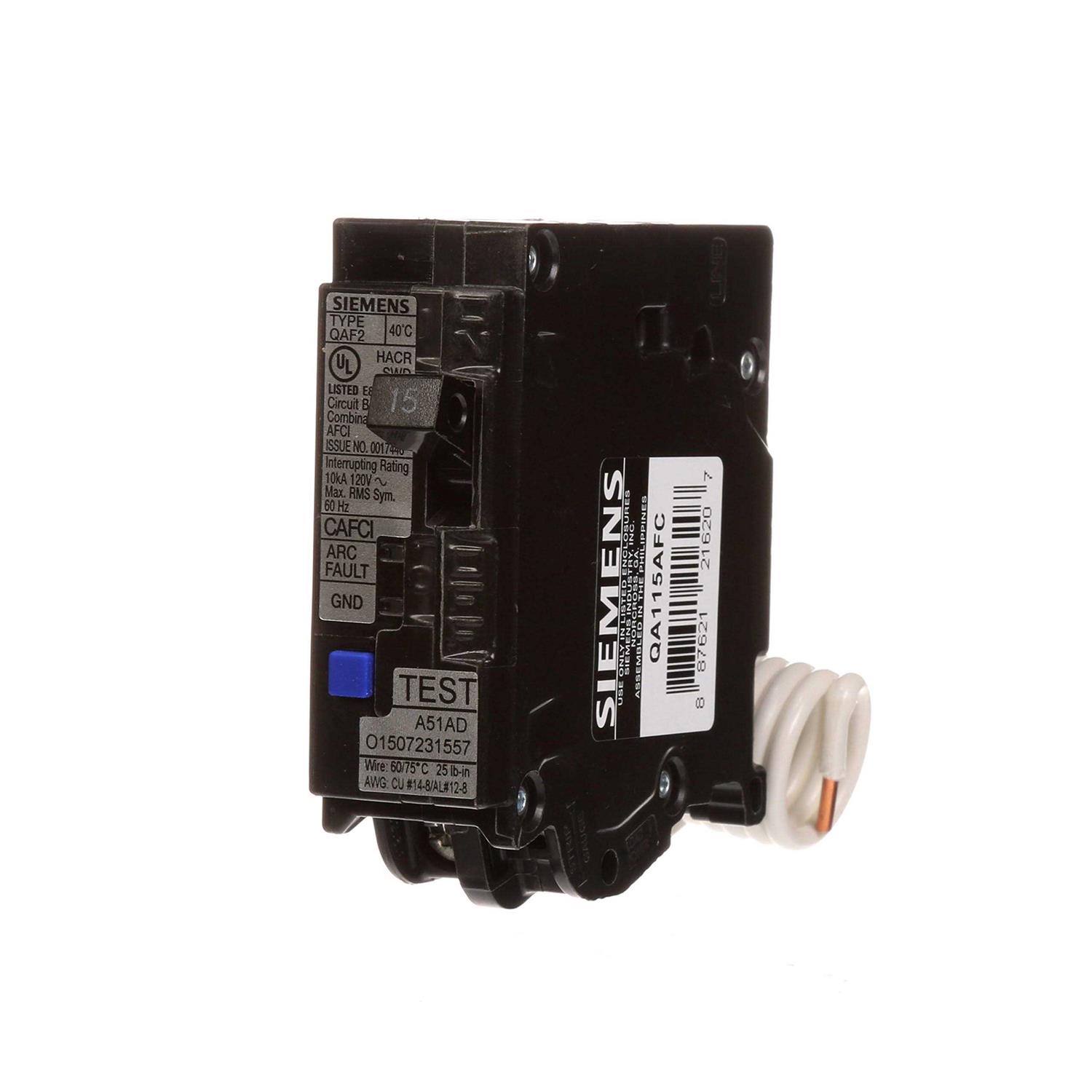 Siemens QA115AFC Arc Fault Circuit Breaker - Zenithce