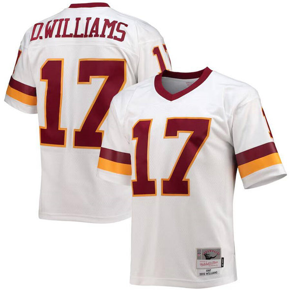 Washington Redskins #17 Doug Williams White Mitchell Ness Stitched Jersey - Zenithce