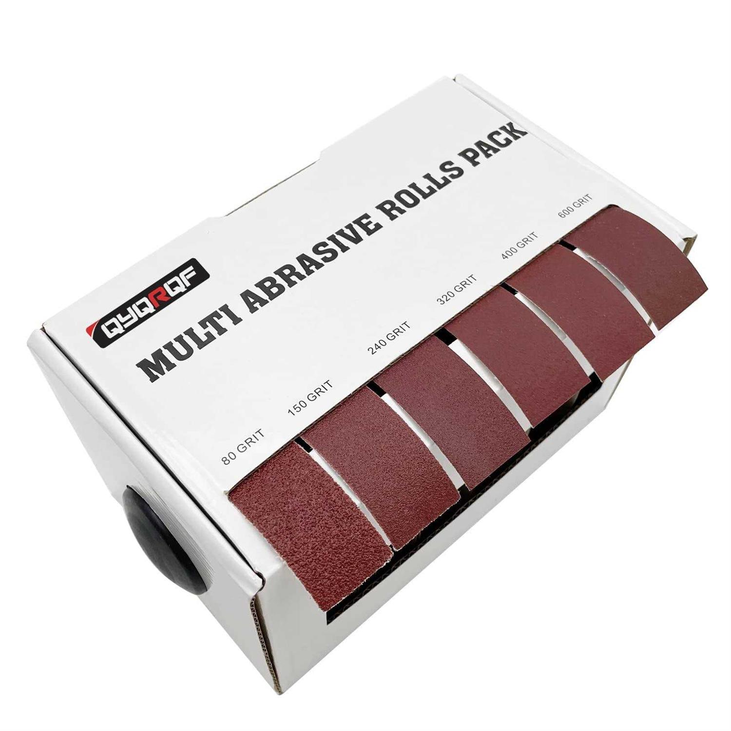 Qyqrqf Emery Cloth Roll Grits Abrasive Sandpaper Rolls Assorted Sand Paper - Zenithce
