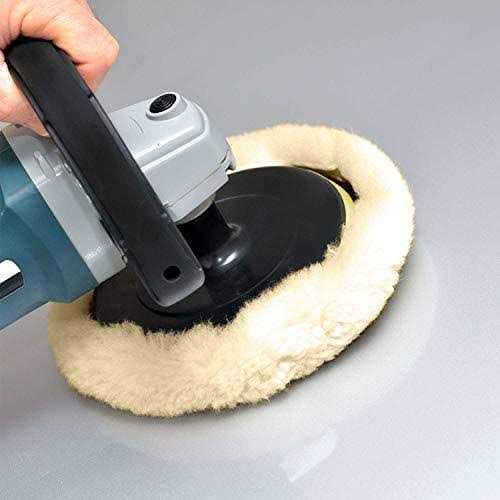 TCP Global 100% Wool Hook & Loop Grip Buffing Pad for Compound Cutting & Polishing - Zenithce