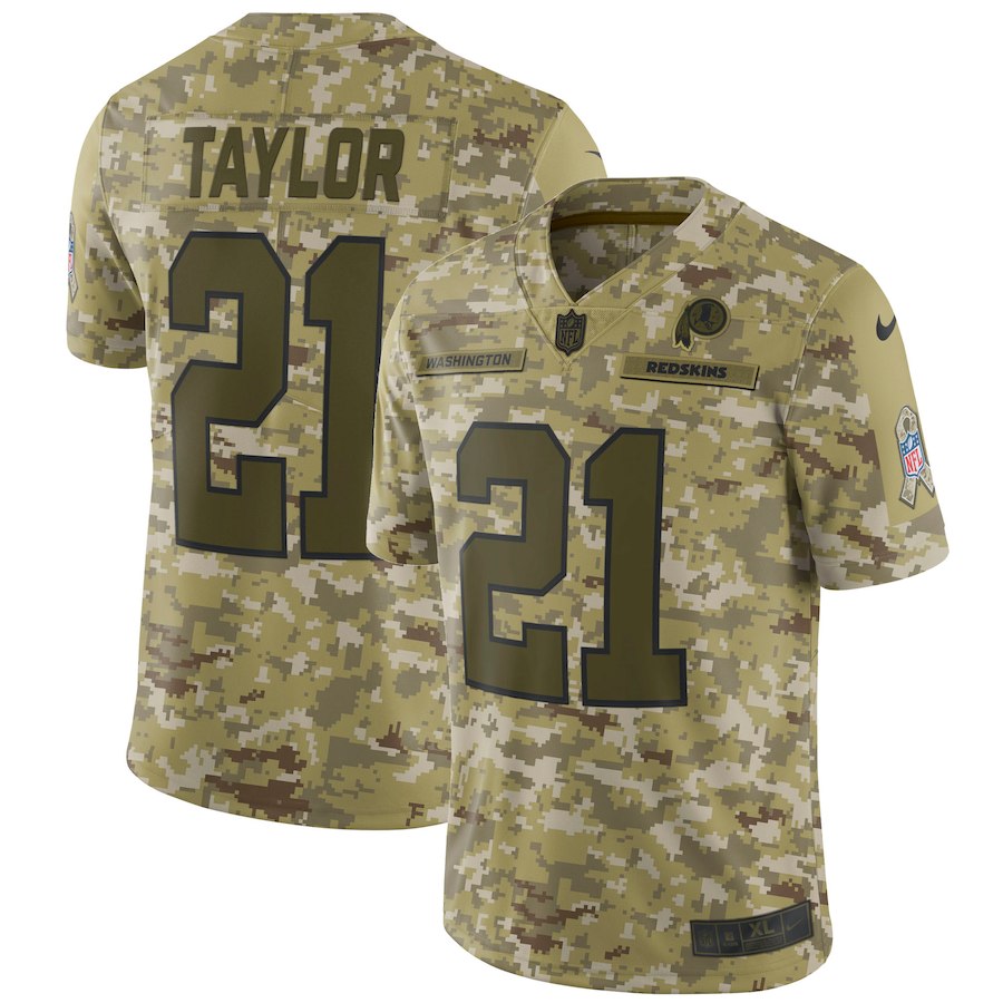 Washington Redskins #21 Sean Taylor 2018 Camo Salute To Service Limited Stitched Jersey - Zenithce