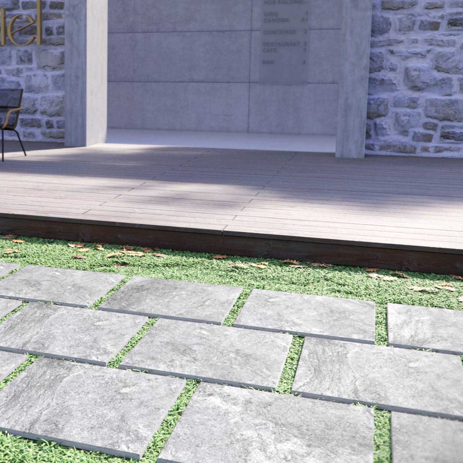 MSI Vulkon Grey 24 in. x 24 in. Matte Porcelain Paver Tile - Zenithce