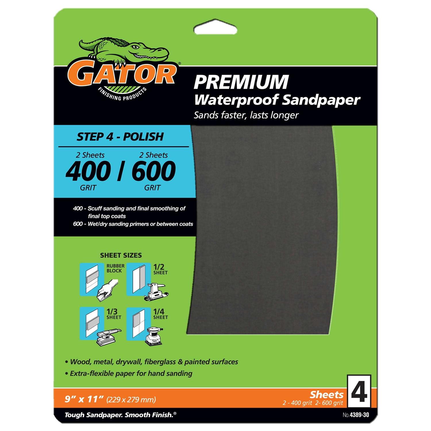 Gator 3 x 4 x 1 Multi-Surface Fine Grit Sanding Sponge - Zenithce