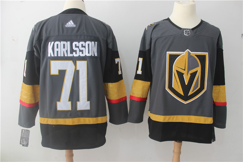 Vegas Golden Knights #71 William Karlsson Grey Stitched Adidas Jersey - Zenithce