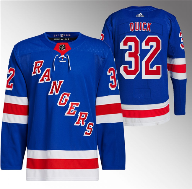 New York Rangers #32 Jonathan Quick Royal Stitched Jersey - Zenithce