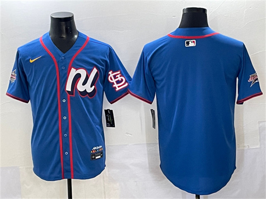 National League St. Louis Cardinals Blank Blue 2025 All-Star Edition Limited Stitched Jersey - Zenithce