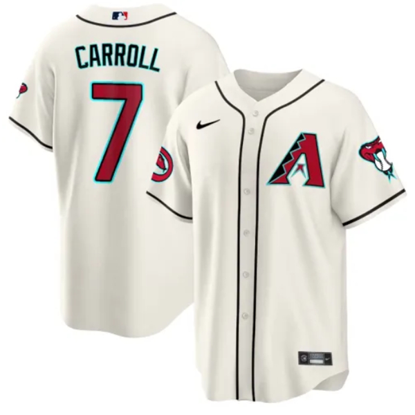 Arizona Diamondbacks #7 Corbin Carroll White 2024 Cool Base Stitched Jersey - Zenithce