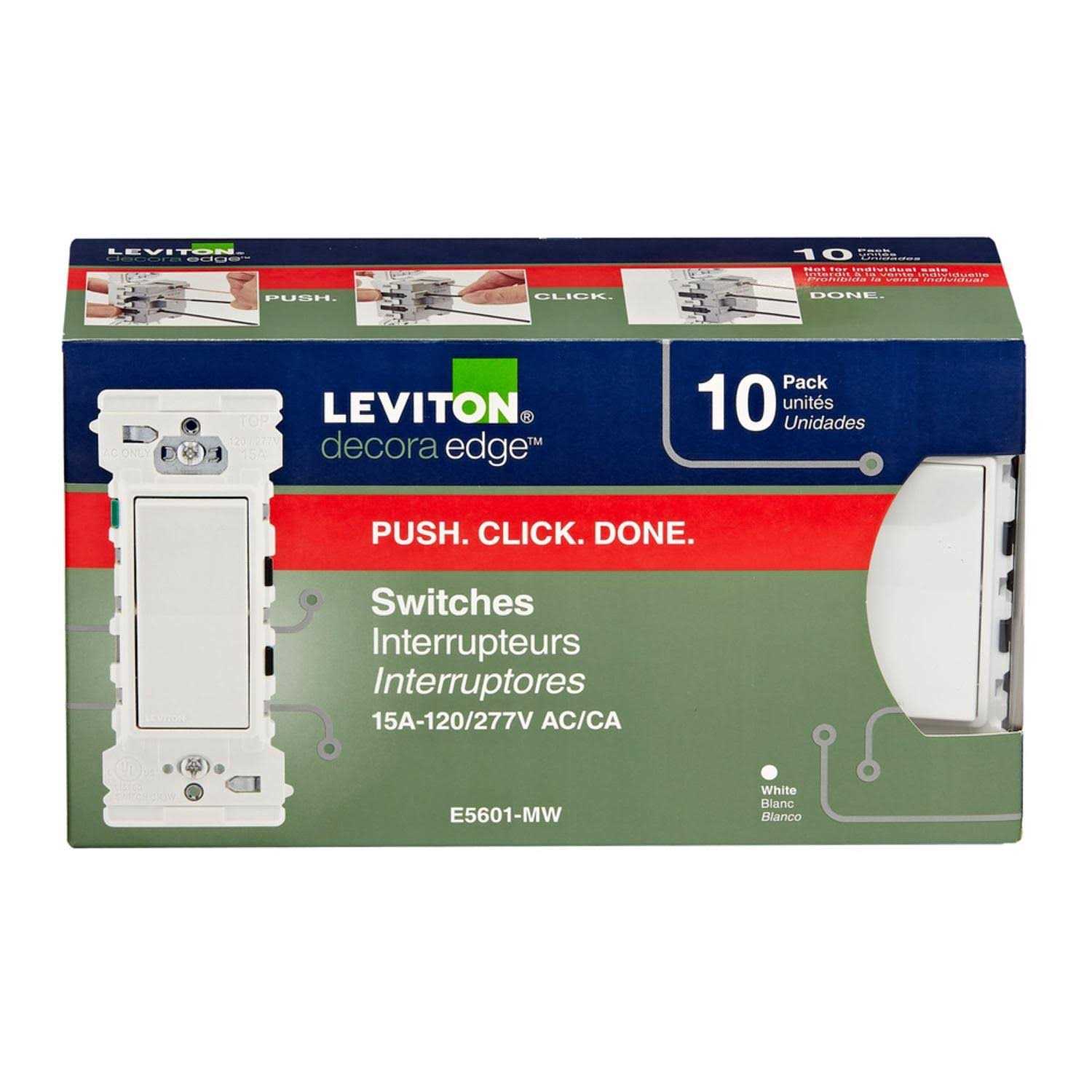 Leviton Decora Edge 15 Amp Tamper-Resistant Duplex Outlet - Zenithce