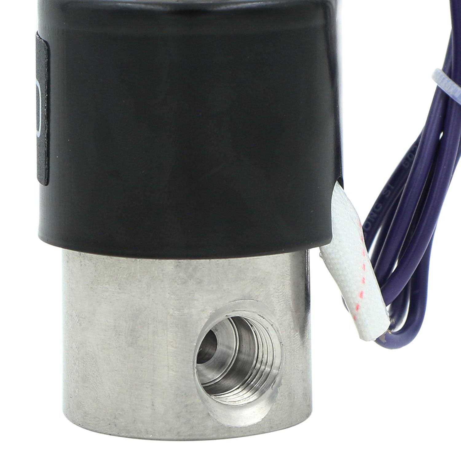 U.s. Solid 1/4 inch NPT Brass Electric Solenoid Valve DC 12V Viton Direct Normally Closed - Zenithce