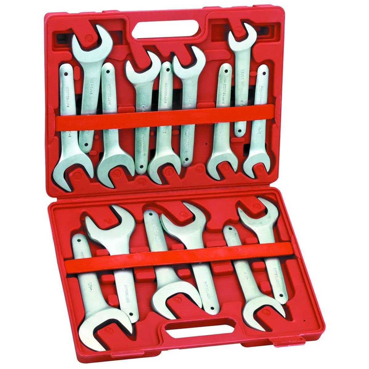 Pittsburgh 15 Piece Metric Service Wrench Set - Zenithce