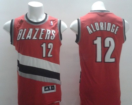 Portland Trail Blazers #12 LaMarcus Aldridge Revolution 30 Swingman Red Jersey - Zenithce