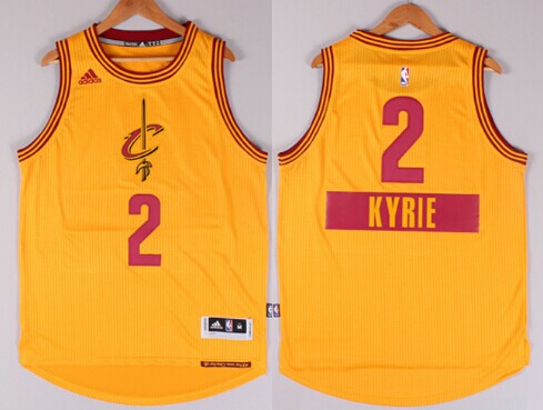 Cleveland Cavaliers #2 Kyrie Irving Revolution 30 Swingman 2014 Christmas Day Yellow Jersey - Zenithce
