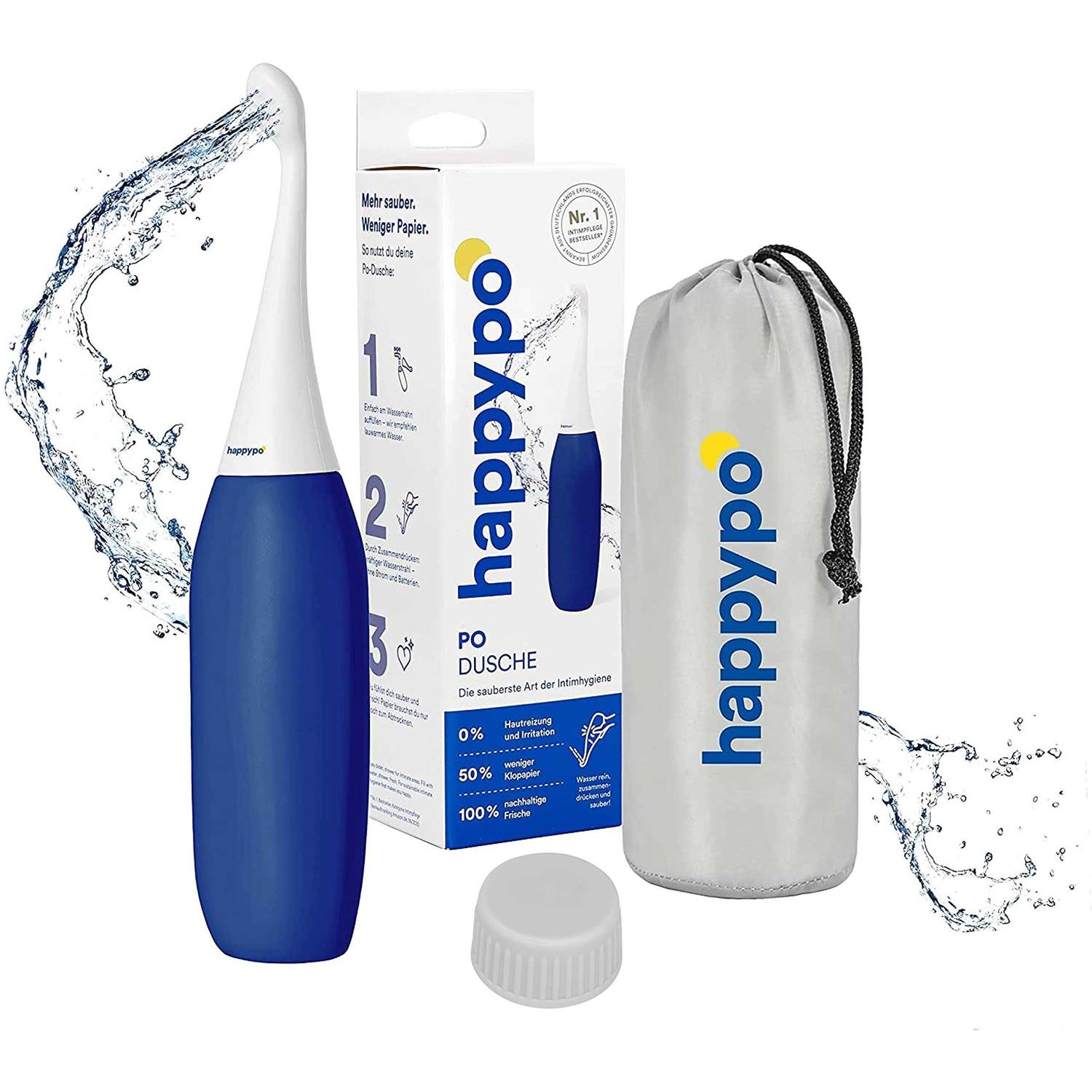 HappyPo Original 300ml Portable Bidet with Travel Bag - Zenithce