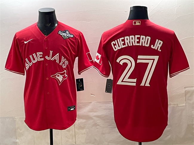Toronto Blue Jays #27 Vladimir Guerrero Jr. Red 2025 World Series Cool Base Stitched Jersey - Zenithce