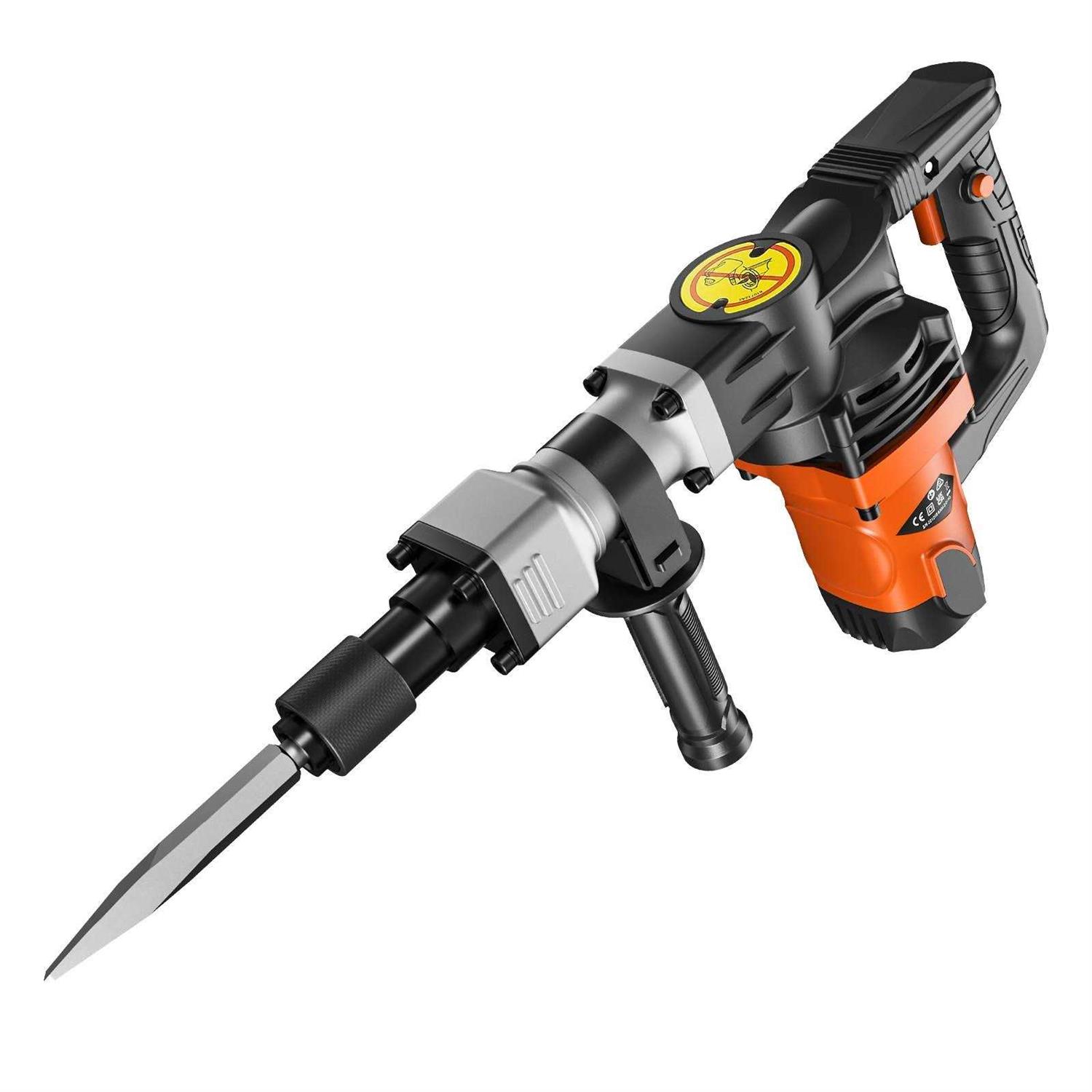 VEVOR Demolition Hammer 2200W Demolition Jack Hammer Electric Concrete Breaker 2 Chisel DG2200WDG00000001V1 - Zenithce