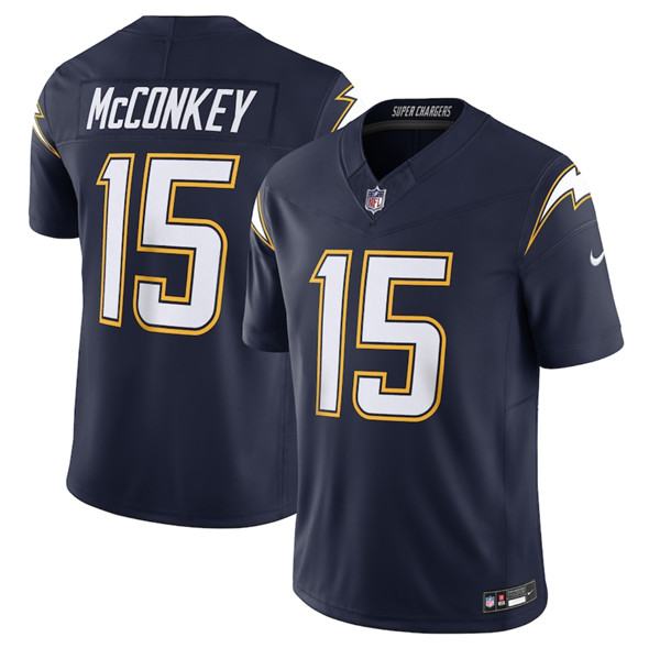 Los Angeles Chargers #15 Ladd McConkey Navy 2025 F.U.S.E. Alternate Vapor Limited Football Stitched Jersey - Zenithce