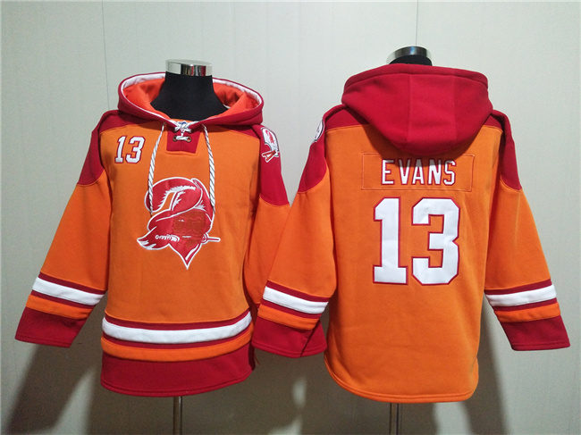 Tampa Bay Buccaneers #13 Mike Evans Orange Red Ageless Must-Have Lace-Up Pullover Hoodie - Zenithce