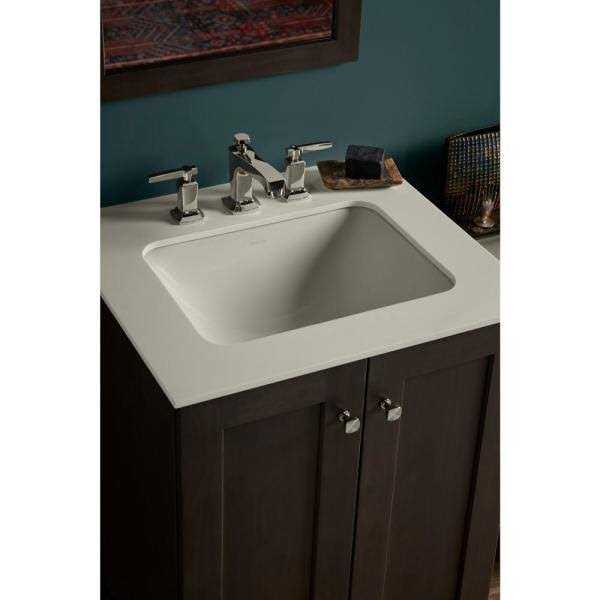 KOHLER Caxton White Undermount Oval Transitional Bathroom Sink - Zenithce