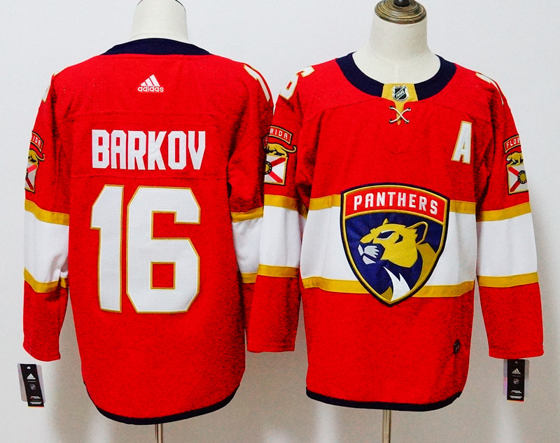 Florida Panthers #16 Aleksander Barkov Red Stitched Adidas Jersey - Zenithce