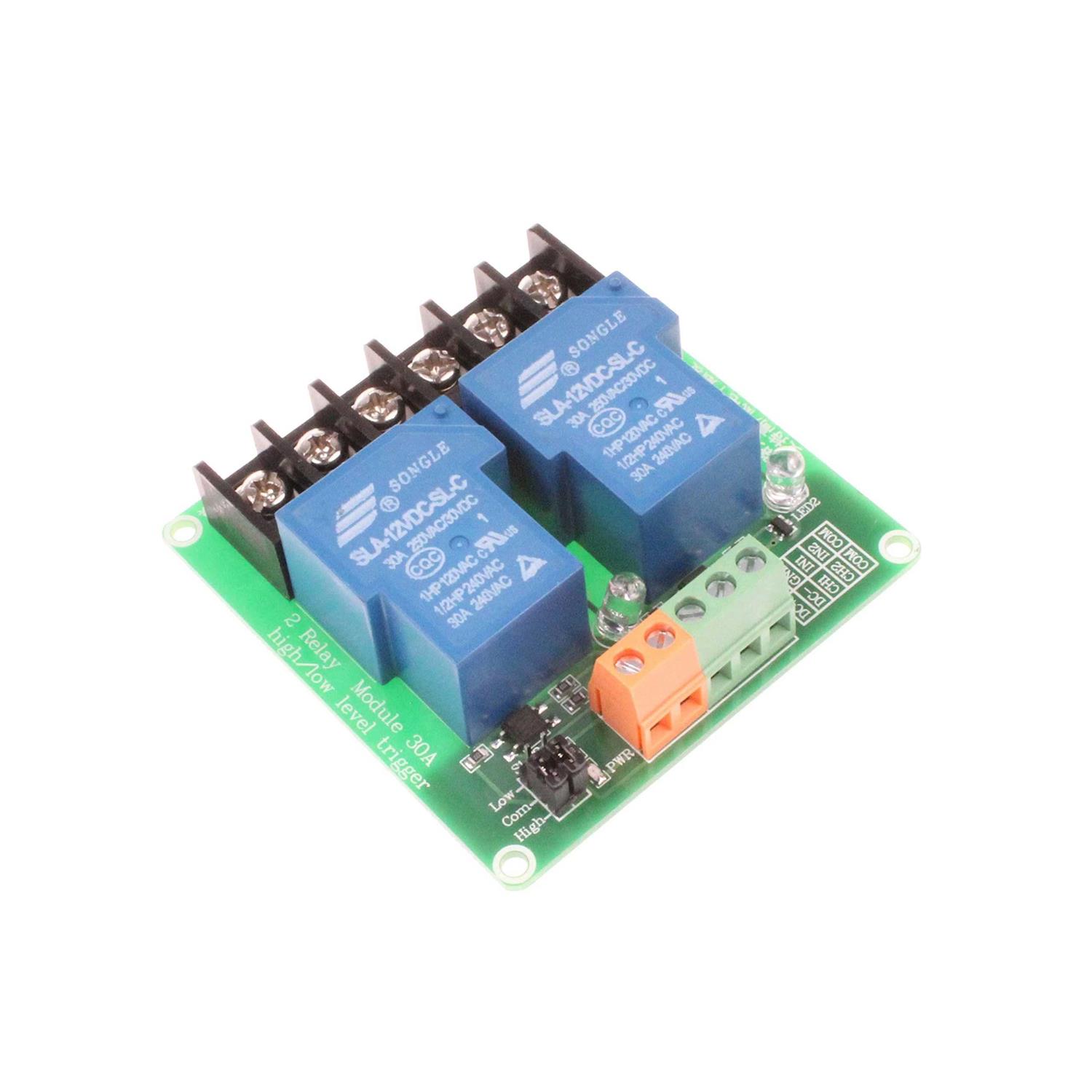 Noyito 30a Channel Relay Module High Low Level Trigger with Optocoupler Isolation Load Dc 30v Ac 250v 30a for Plc Automation Equipment Control - Zenithce