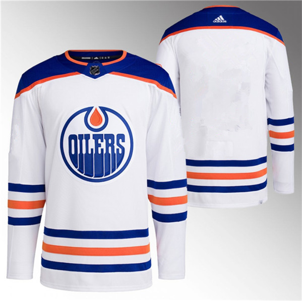 Edmonton Oilers Blank White Stitched Jersey - Zenithce