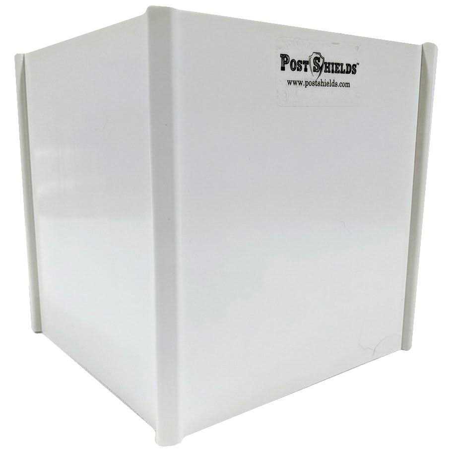 Post Shields Inc. 4 in. H x 4 in. W x 4 in. L Plastic White Fence Post Protection 5282711030 - Zenithce