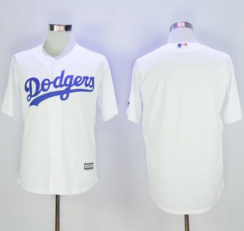 Dodgers Blank White New Cool Base Stitched Jersey - Zenithce