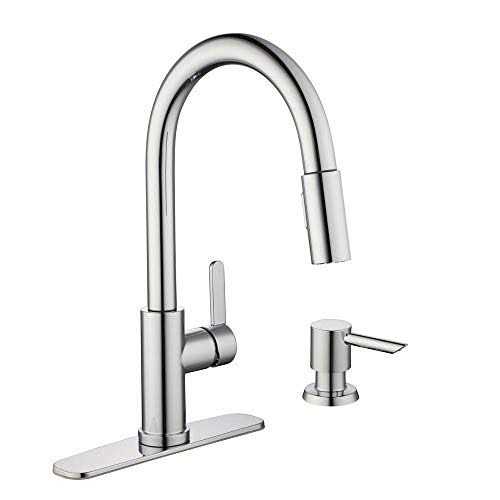 Glacier Bay Paulina Single Handle Pull Down Sprayer Kitchen Faucet with TurboSpray - Zenithce
