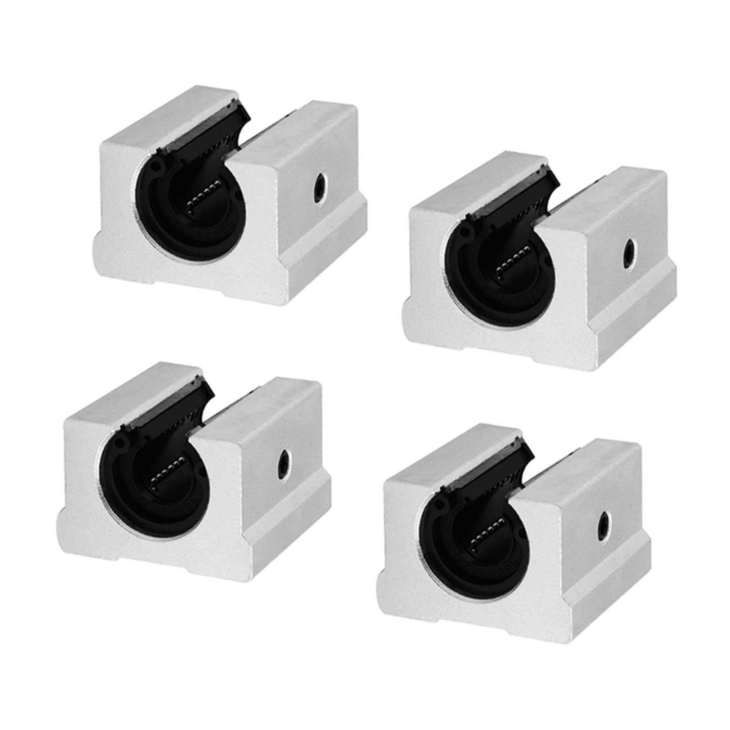 Guwanji Linear Rail, 2Pcs 4Pcs Sbr20Uu Square Type Block Bearing - Zenithce
