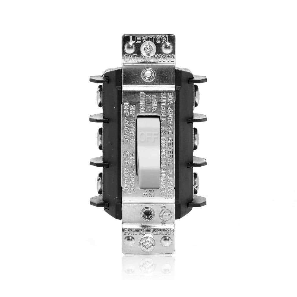 Leviton MS302-DS Manual Motor Switch 30A - Zenithce